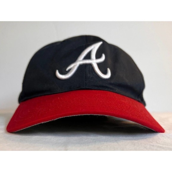 Atlanta Braves Mens 47 Forty Seven Baseball Cap Hat Blue Embroidered One Size - Picture 1 of 8